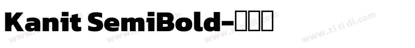 Kanit SemiBold字体转换